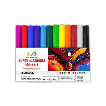 Bold Marker 12 Shades – Vibrant, Non-Toxic Markers for Creative Kids