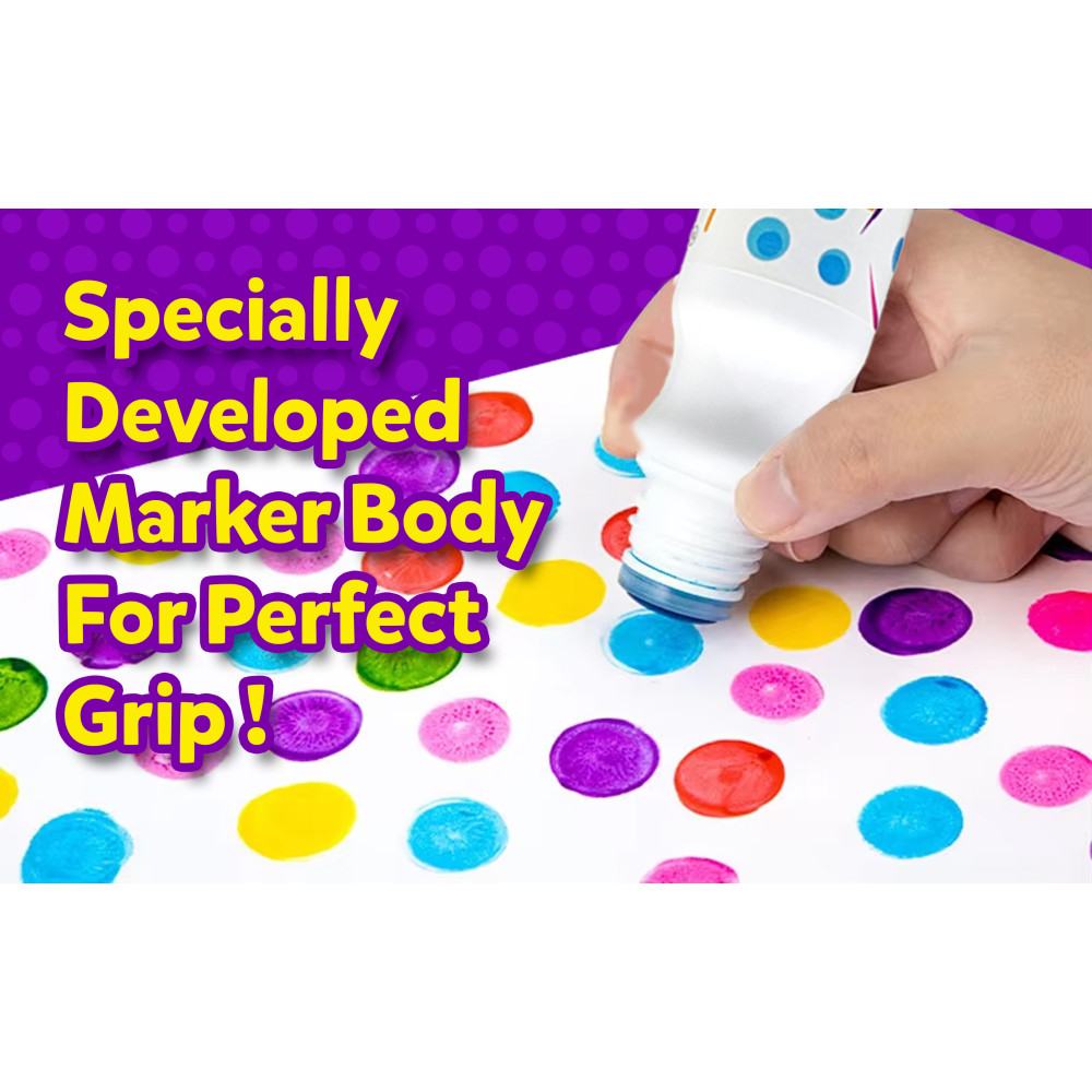 Dot a Doodle Dot Marker – 12 Vibrant Shades