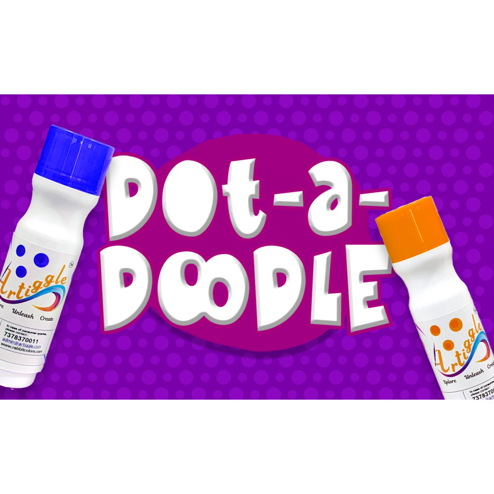 Dot a Doodle Dot Marker – 12 Vibrant Shades