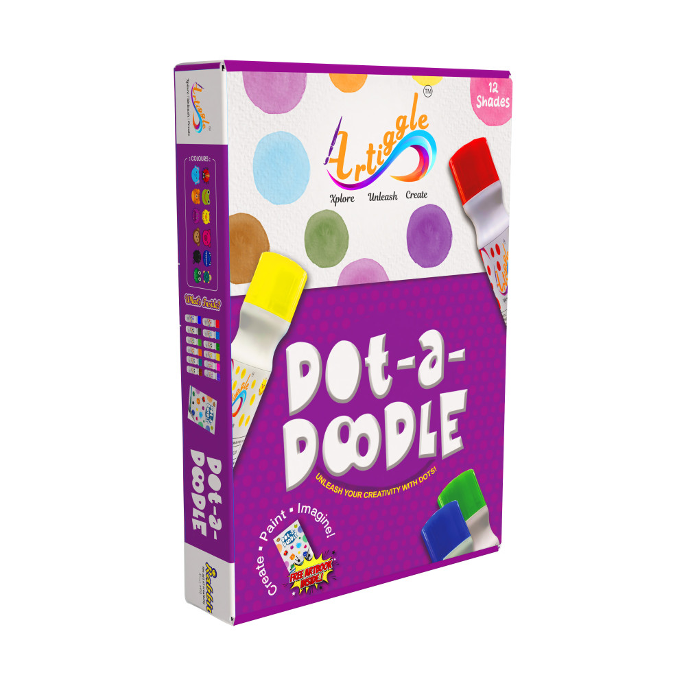 Dot a Doodle Dot Marker – 12 Vibrant Shades