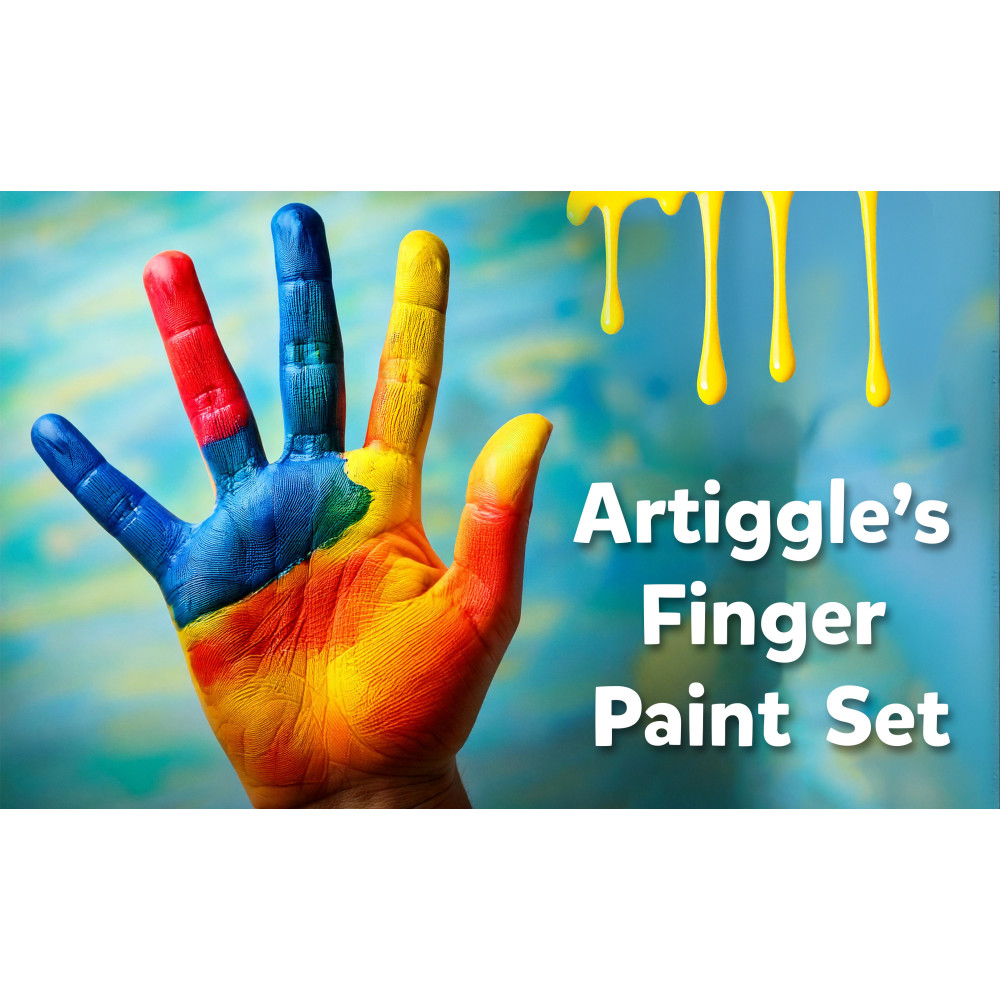 Finger Paint Jar 8 Shades – Safe, Vibrant, and Fun for Little Artists!