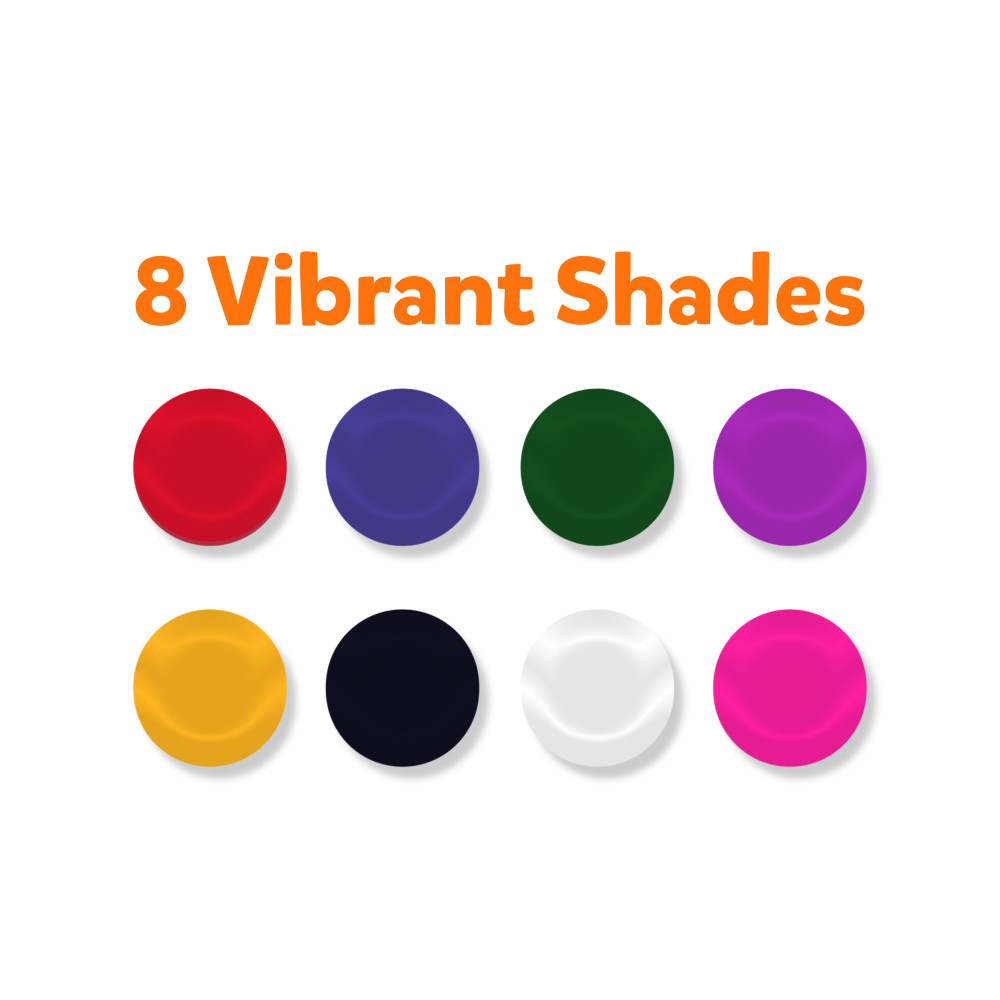 Finger Paint Jar 8 Shades – Safe, Vibrant, and Fun for Little Artists!