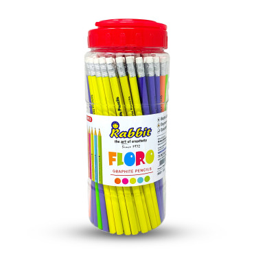 100 Fluoro Pencil Jar – Vibrant Neon Colors for Creative Kids! ✏️🎨