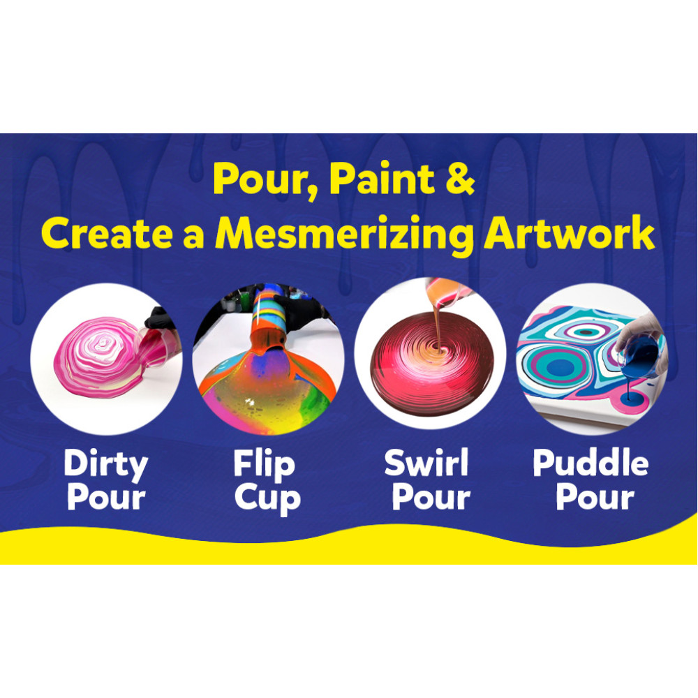 Pour N Paint - Pouring Acrylic Colors Kit