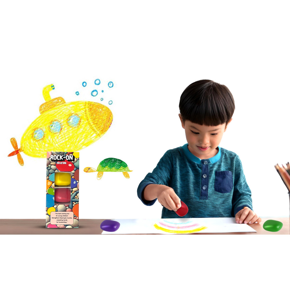 Rock Crayon – Safe, Easy-Grip, Non-Toxic & Fun for Kids!