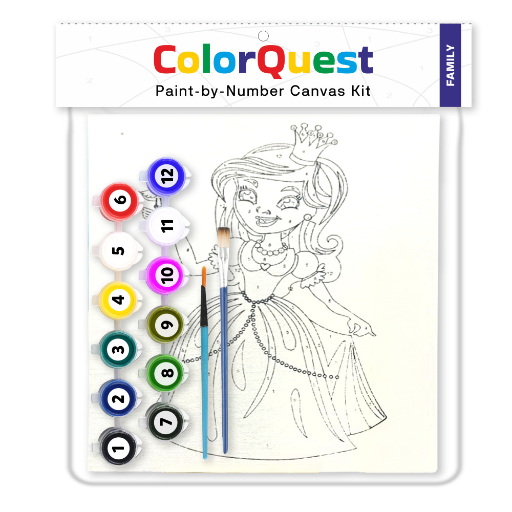 Color Quest - Paint by Number Canvas Painting Kit