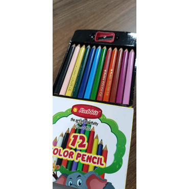 12 Colour H/S Pencil With Sharpner